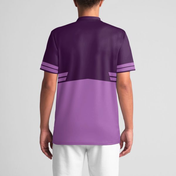 KMG Mk III Purple Duotone Premium Mens V-neck Sports Jersey back