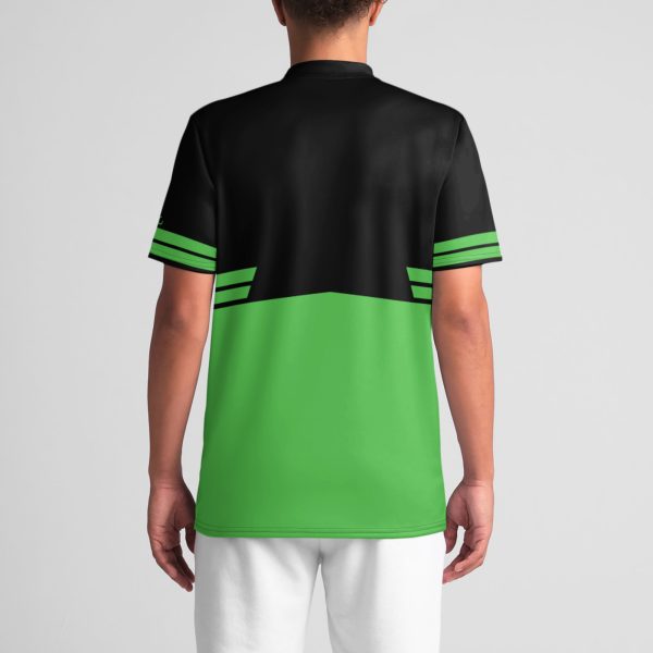 Mk III Performance Green Premium V-neck Jersey back