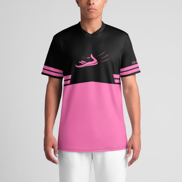 KMG Mk III Pink Premium V-neck Jersey front