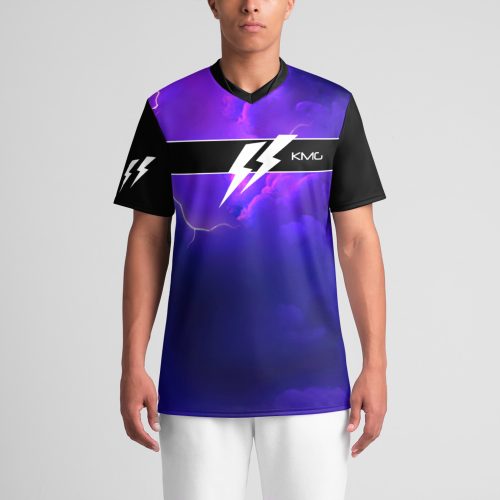 KMG II speedSurge Violet Minimalist Premium V-neck Jersey front view