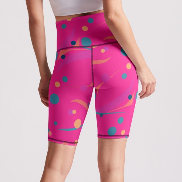 Happy Dance Series High Waist Bike Short back view