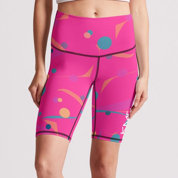 Happy Dance Series High Waist Bike Short front view