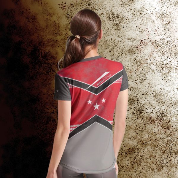 KMG Mk IV Battle Rouge Women's Crew Tee back view