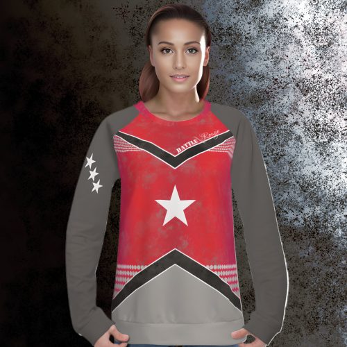 KMG Mk IV Battle Rouge womens raglan front view