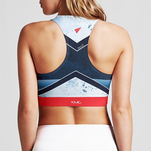 KMG Mk IV hero21 premium zipup sports bra back view