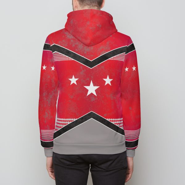 KMG Mk IV Battle Rouge Relaxed Fit Pullover Hoodie back view