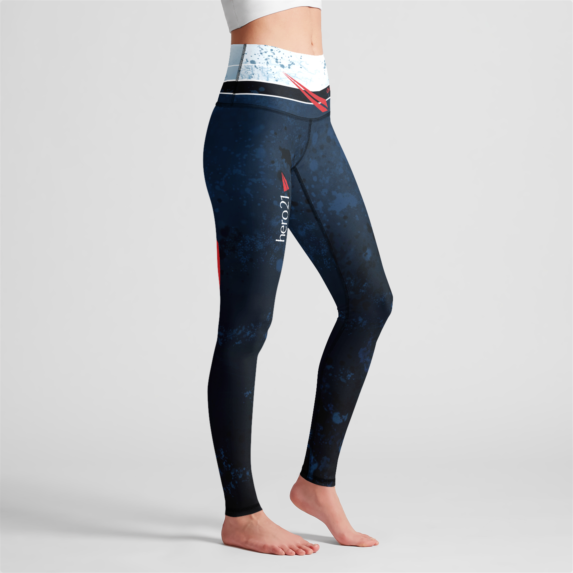 KMG Mk IV hero21 Premium High Waist Legging Microfiber Spandex Moisture-Wicking side view