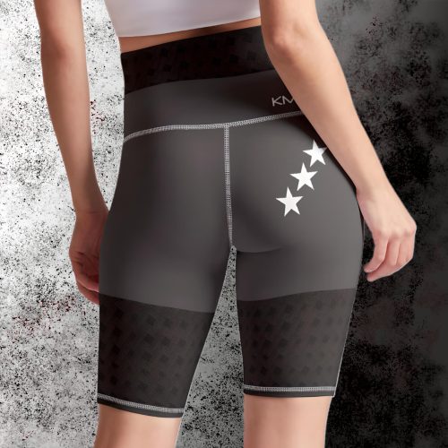 Battle Rouge NCv1 high waist biker shorts back view