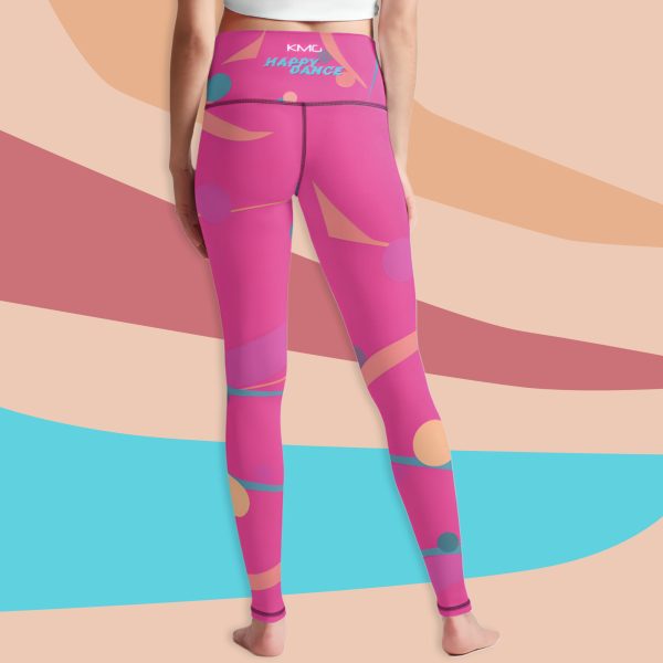 Happy Dance Premium Athletic Leggings back view