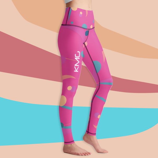 Happy Dance Premium Athletic Leggings side view