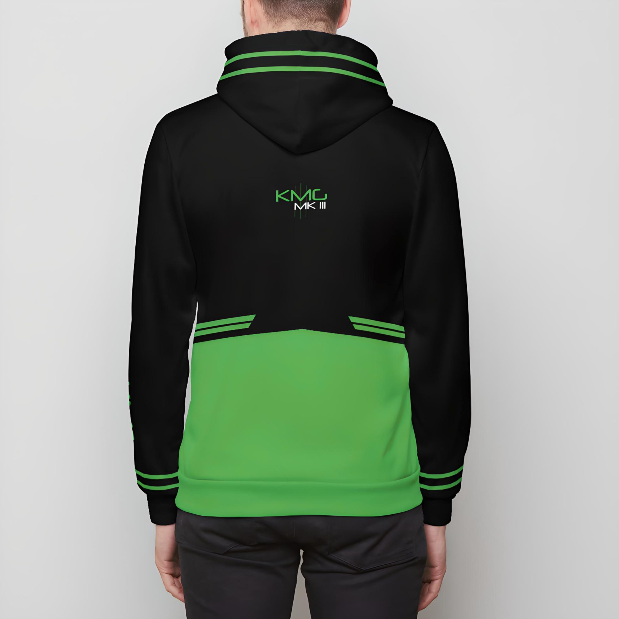 KMG Mk III Performance Green Unisex Pullover Hoodie back view