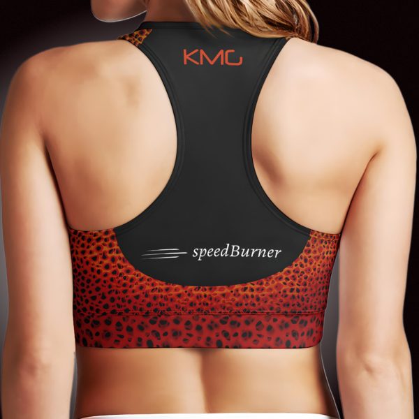 KMG Mk II speedKat Speedburner Zipup Sports Bra back view