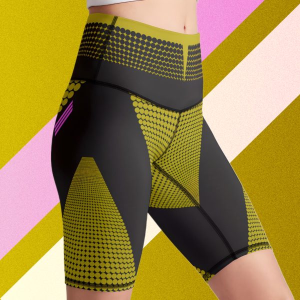 Neon Shadow NCv3 ultra premium biker shorts side view