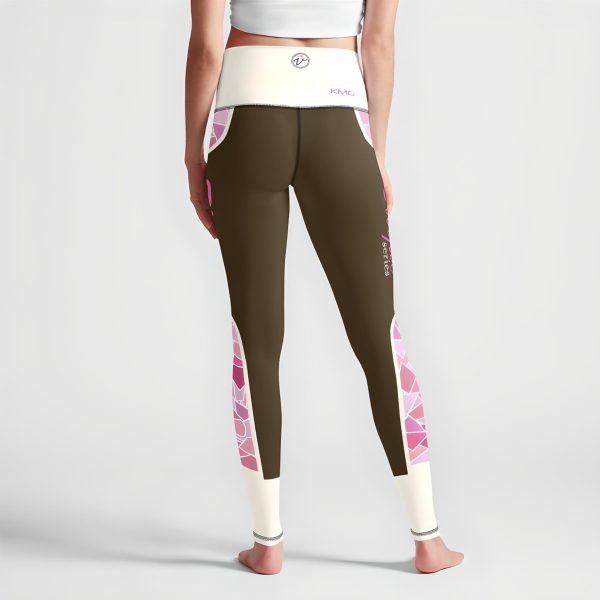 KMG Mk V Steeple Series Brown high waist leggings back view