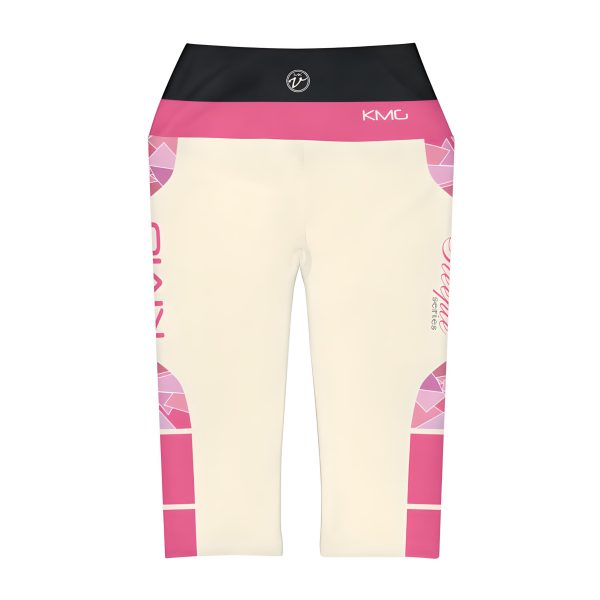 KMG Mk V Steeple Series Womens Capri Leggings back flatlay view