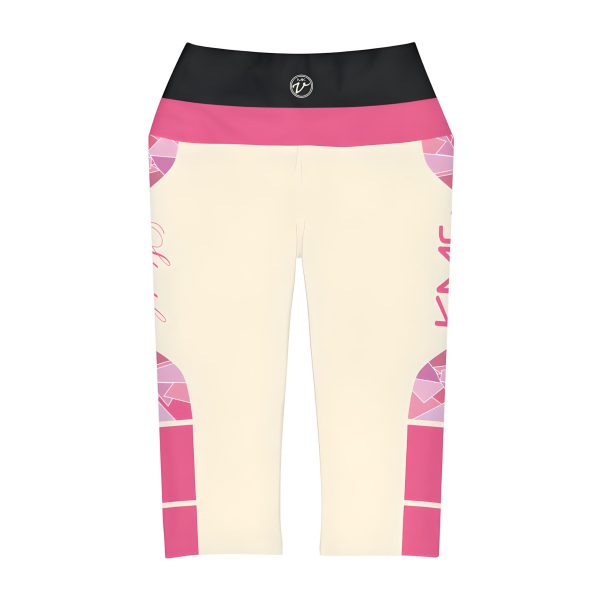 KMG Mk V Steeple Series Womens Capri Leggings front flatlay view