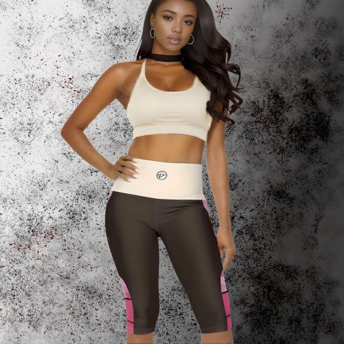 KMG Mk V Steeple Series Brown capri leggings front view