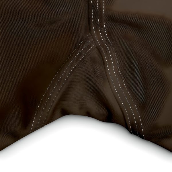 KMG Mk V Steeple Series Brown capri leggings gusset detail