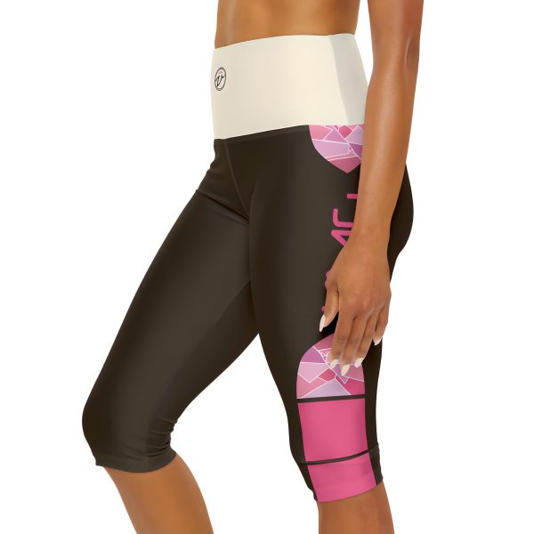 KMG Mk V Steeple Series Brown capri leggings left side view