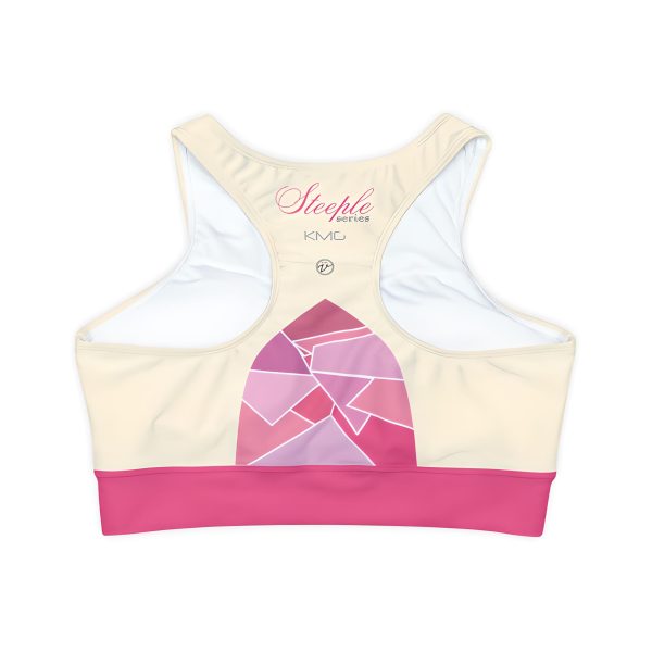 KMG Mk V Steeple Series Padded Sports Bra back flatlay view