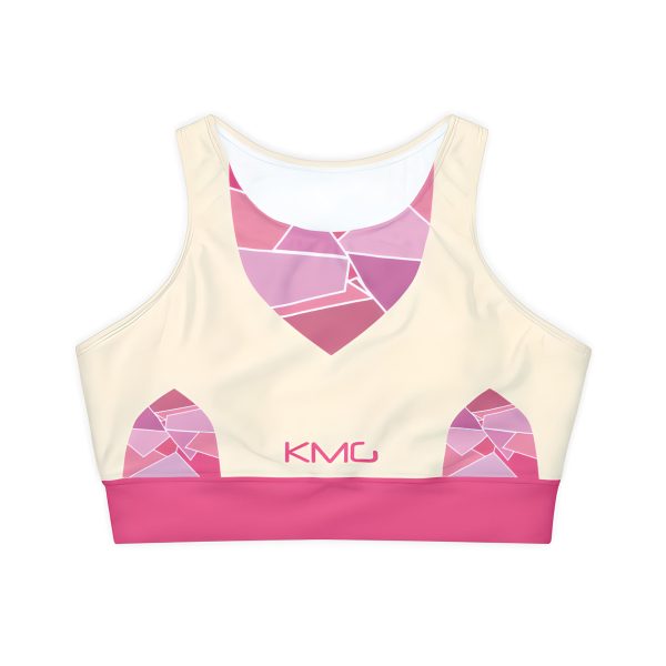 KMG Mk V Steeple Series Padded Sports Bra front flatlay view