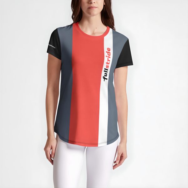 Full Stride Signature Series womens crew tee front view