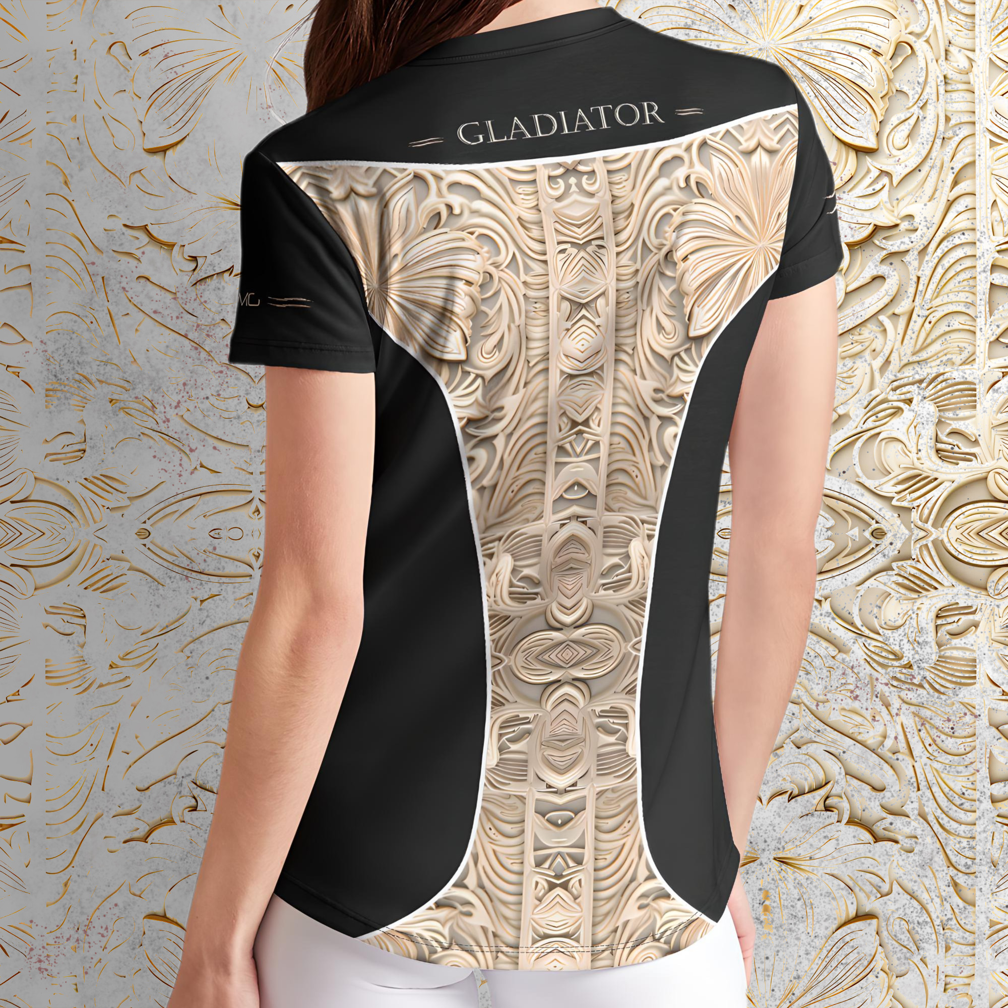 KMG Mk II Gladiator womens crew tee back view