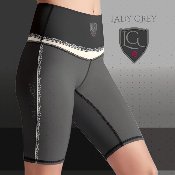 Lady Grey womens biker shorts side view