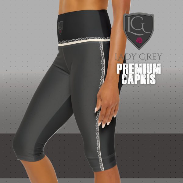 Lady Grey premium capris left side view