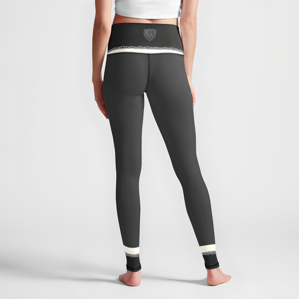 Lady Grey womens high waist leggings back view