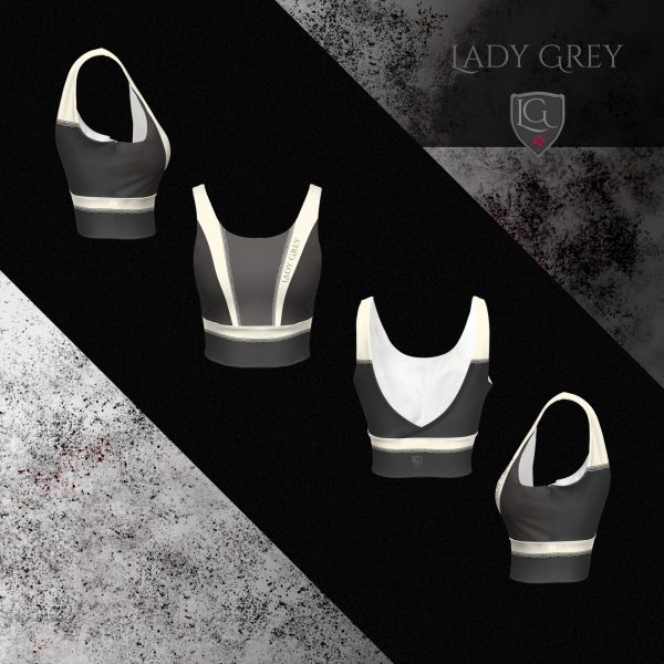 Lady Grey ultra premium longline sports bra non-model views