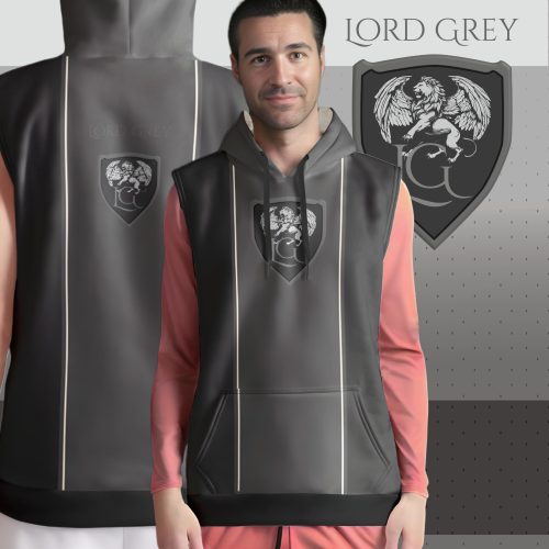 Lord Grey men's sleeveless pullover hoodie