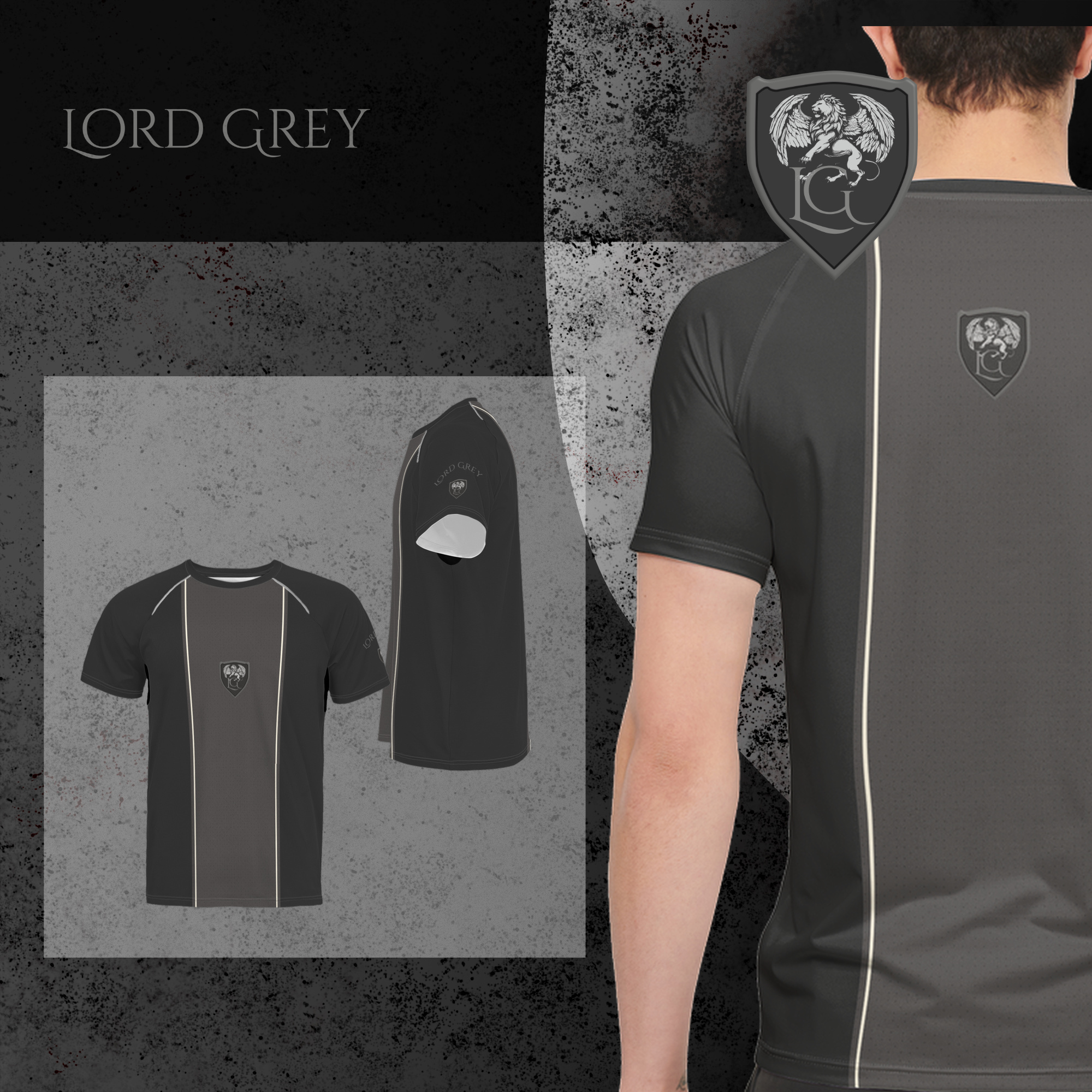 Lord Grey ultra premium mens running shirt multiple views