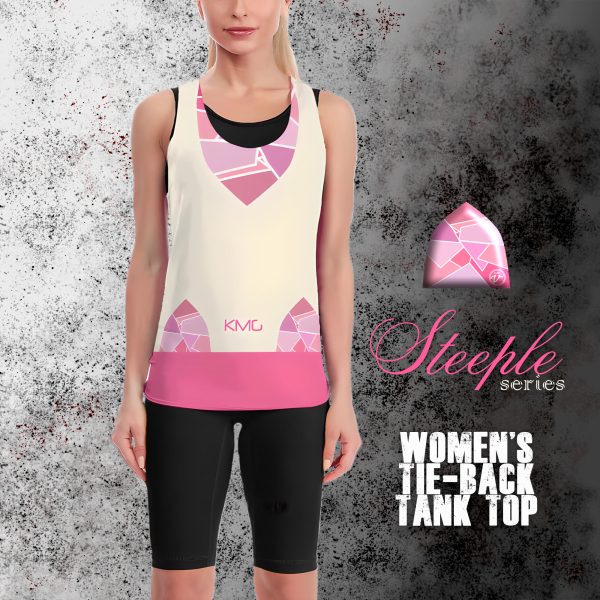 KMG Mk V Steeple Series tie-back tank top front view