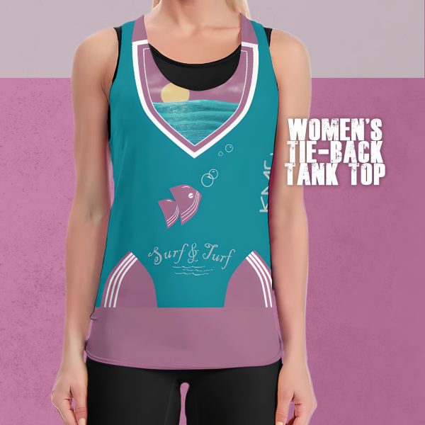 KMG Mk V Surf and Turf tie-back tank top front view