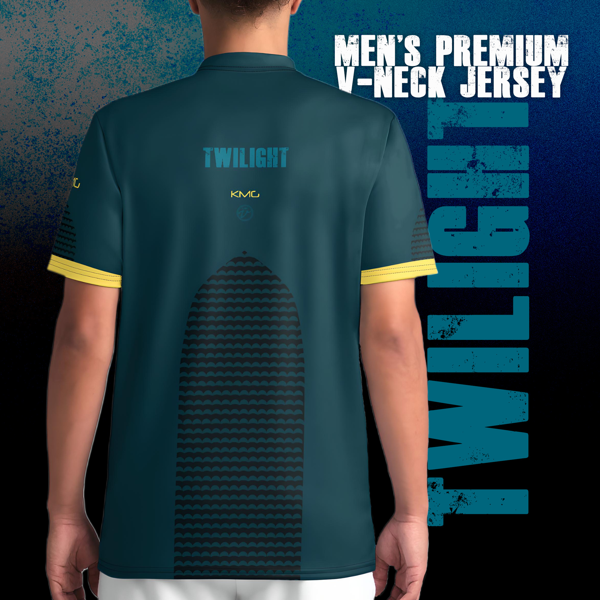 Twilight mens V-neck sports Jersey back view