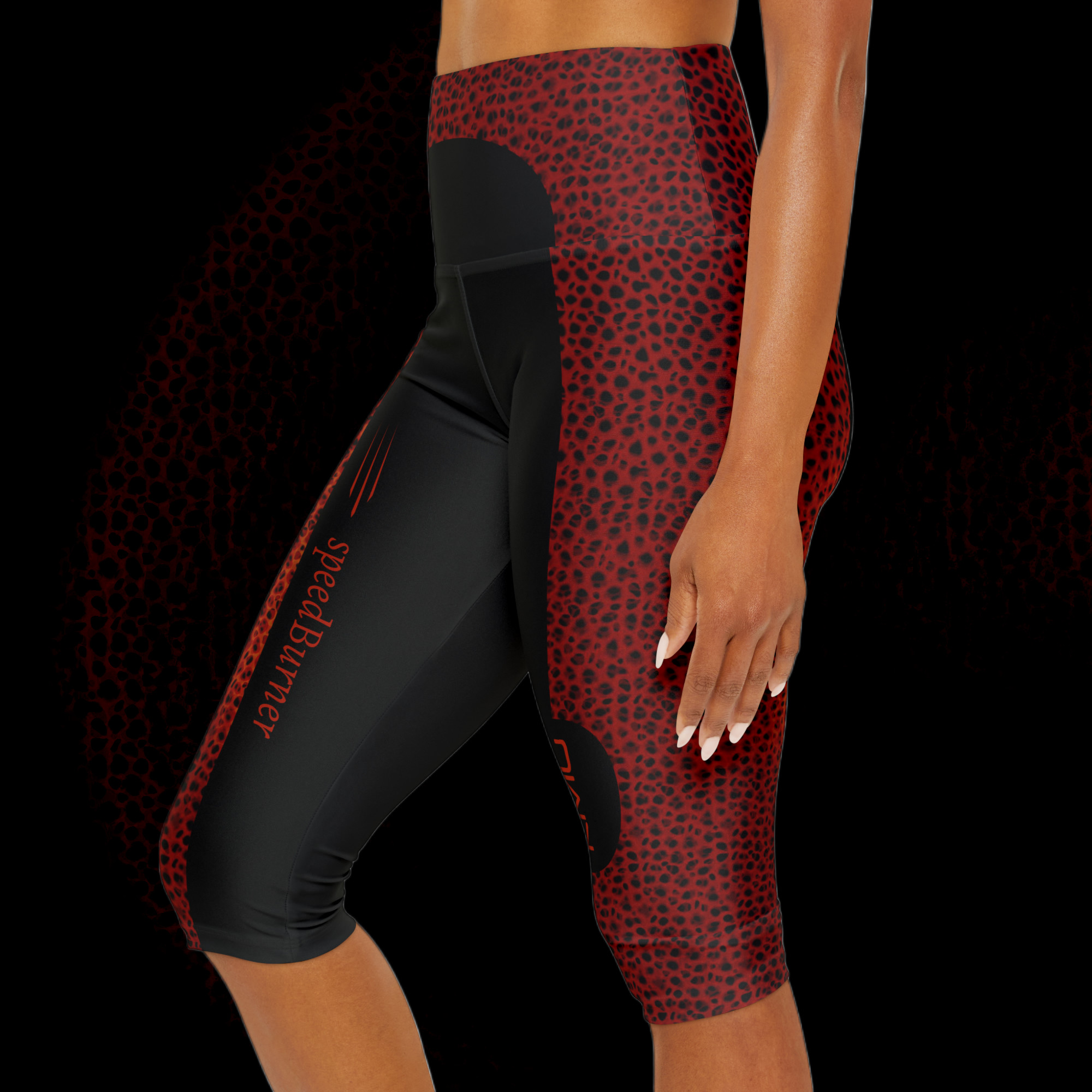 speedKat speedBurner womens capris left side view