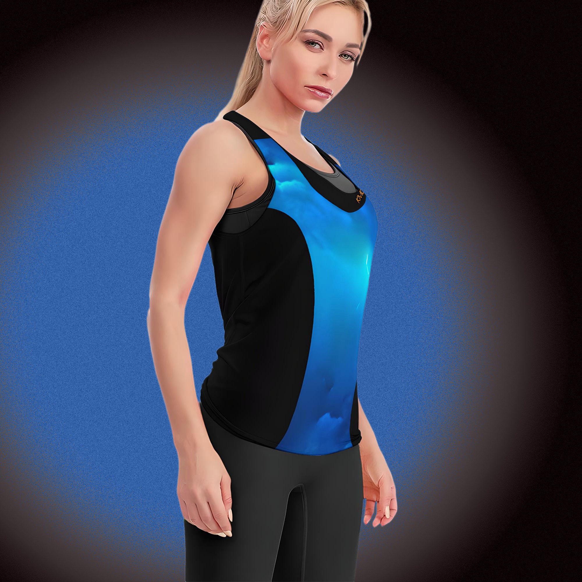 KMG Mk II speedSurge Blue tieback tank top right side view