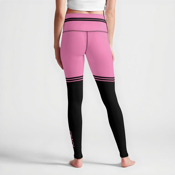 KMG Mk III Pink Power womens high waist leggings back view