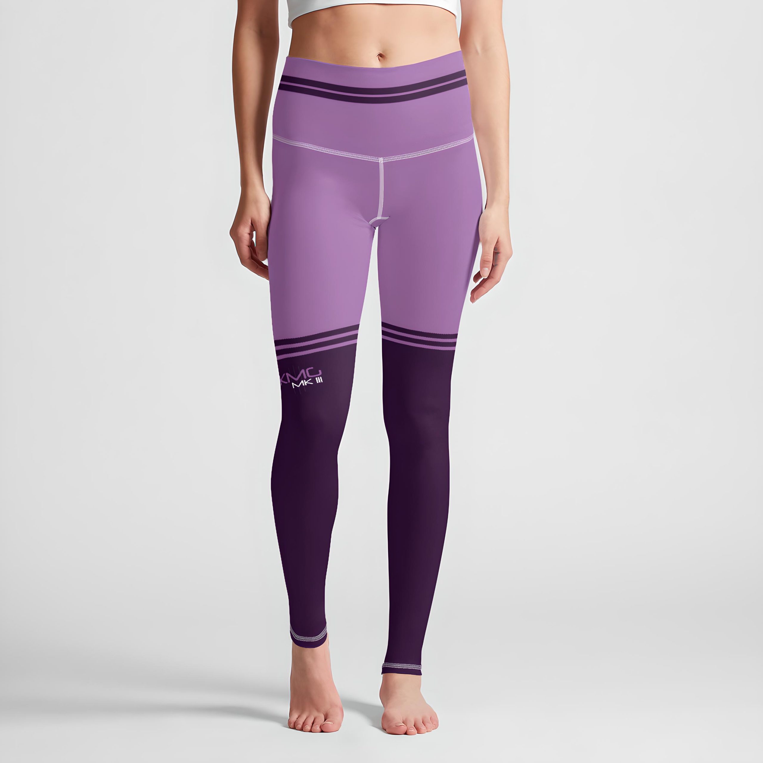 KMG Mk III Purple DuoTone high waist leggings front view