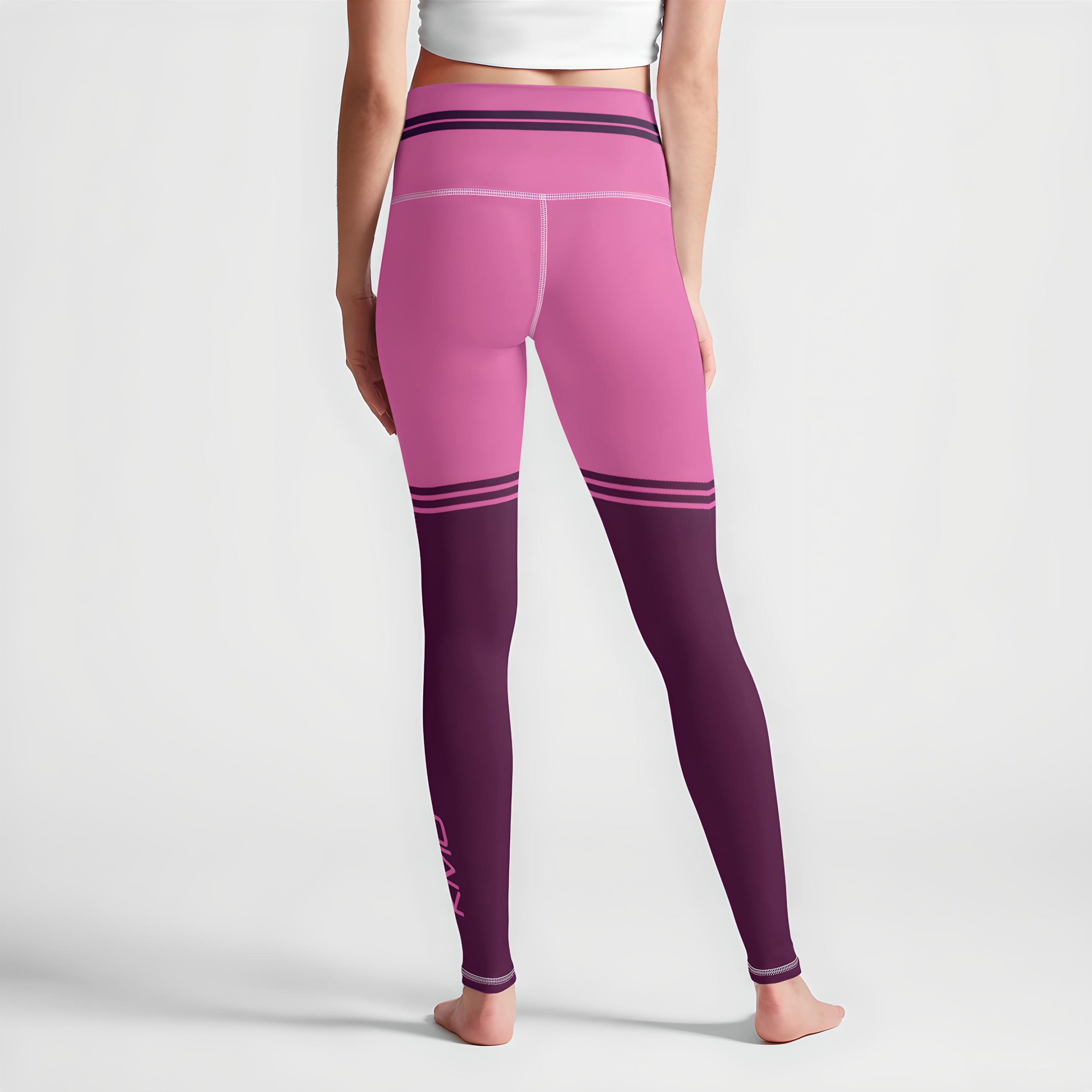 KMG Mk III Magenta DuoTone high waist leggings back view