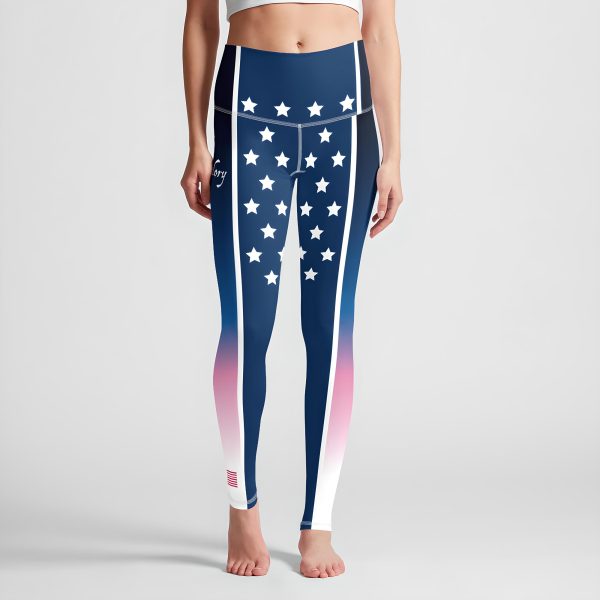 Old Glory high waist leggings front view