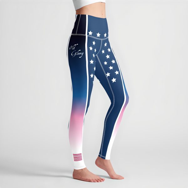 Old Glory high waist leggings right side view