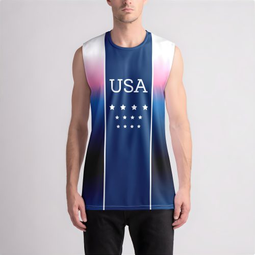 Old Glory mens muscle tank front view