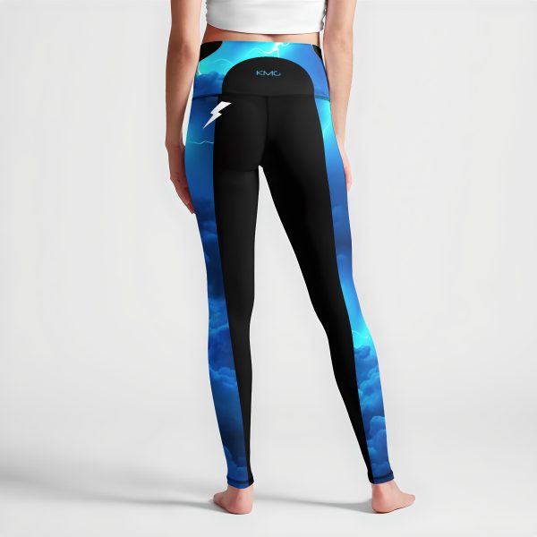 KMG Mk II speedSurge Blue high waist leggings back view