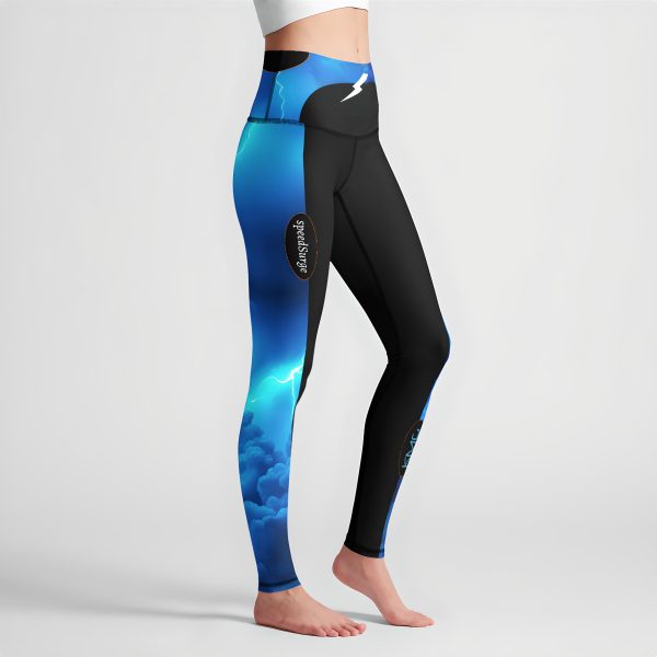 KMG Mk II speedSurge Blue high waist leggings right side view