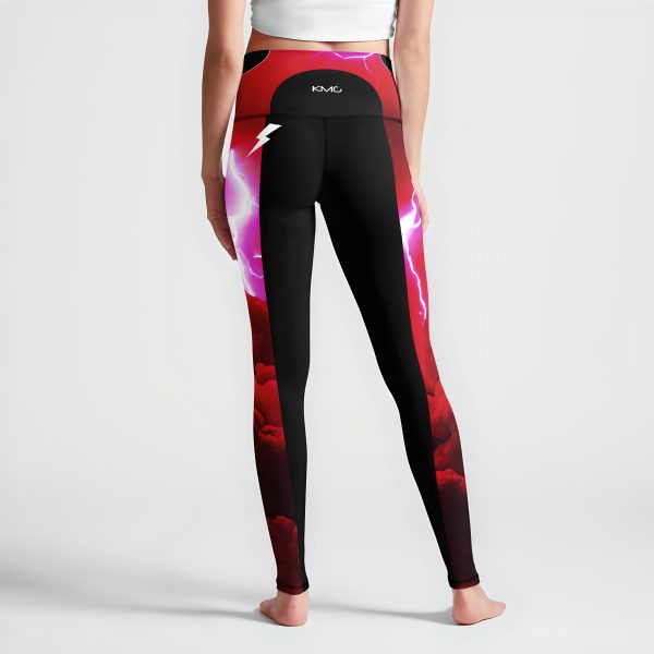 KMG Mk II speedSurge Orange high waist leggings back view