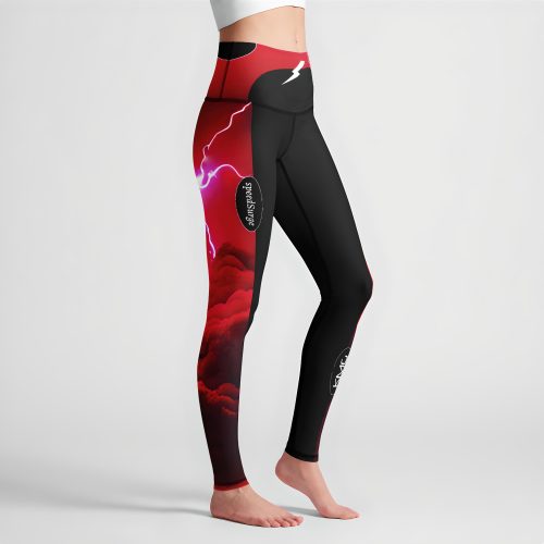 KMG Mk II speedSurge Orange high waist leggings right side view