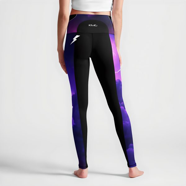 KMG Mk II speedSurge Violet high waist leggings back view