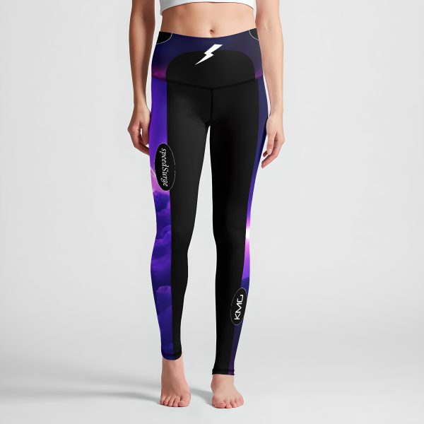 KMG Mk II speedSurge Violet high waist leggings front view